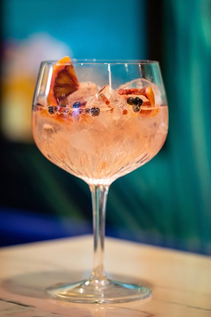 Afternoon Aperitivo at Chapter One Restaurant Kent, featuring stylish cocktails and snacks.
