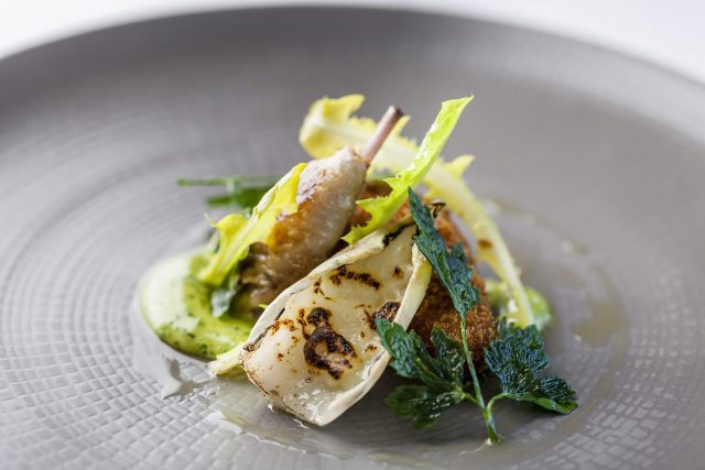 Quail Kiev Roasted Leg Gruyere Cheese